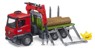 Bruder - MB Arocs Timber truck with loading crane, grab & 3 trunks (03669) thumbnail-4