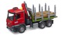 Bruder - MB Arocs Timber truck with loading crane, grab & 3 trunks (03669) thumbnail-5