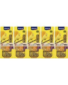 Vitakraft - Bird snacks - 5 x Kräcker Mix Honey/fruit/egg for canary´s (bundle)