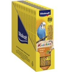 Vitakraft - Bird treats - 10 x Kräcker honey and sesame for budgies (bundle)