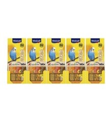 Vitakraft - Bird snacks - 5 x Kräcker Mix Honey/orange/popcorn for budgies (bundle)