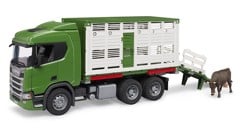 Bruder - Scania Super 560R Cattle transportation truck with 1 cattle (03548)