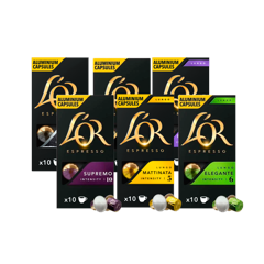 L'OR Capsules - Mix Kit - 6 Bags Coffee Capsules - Bundle