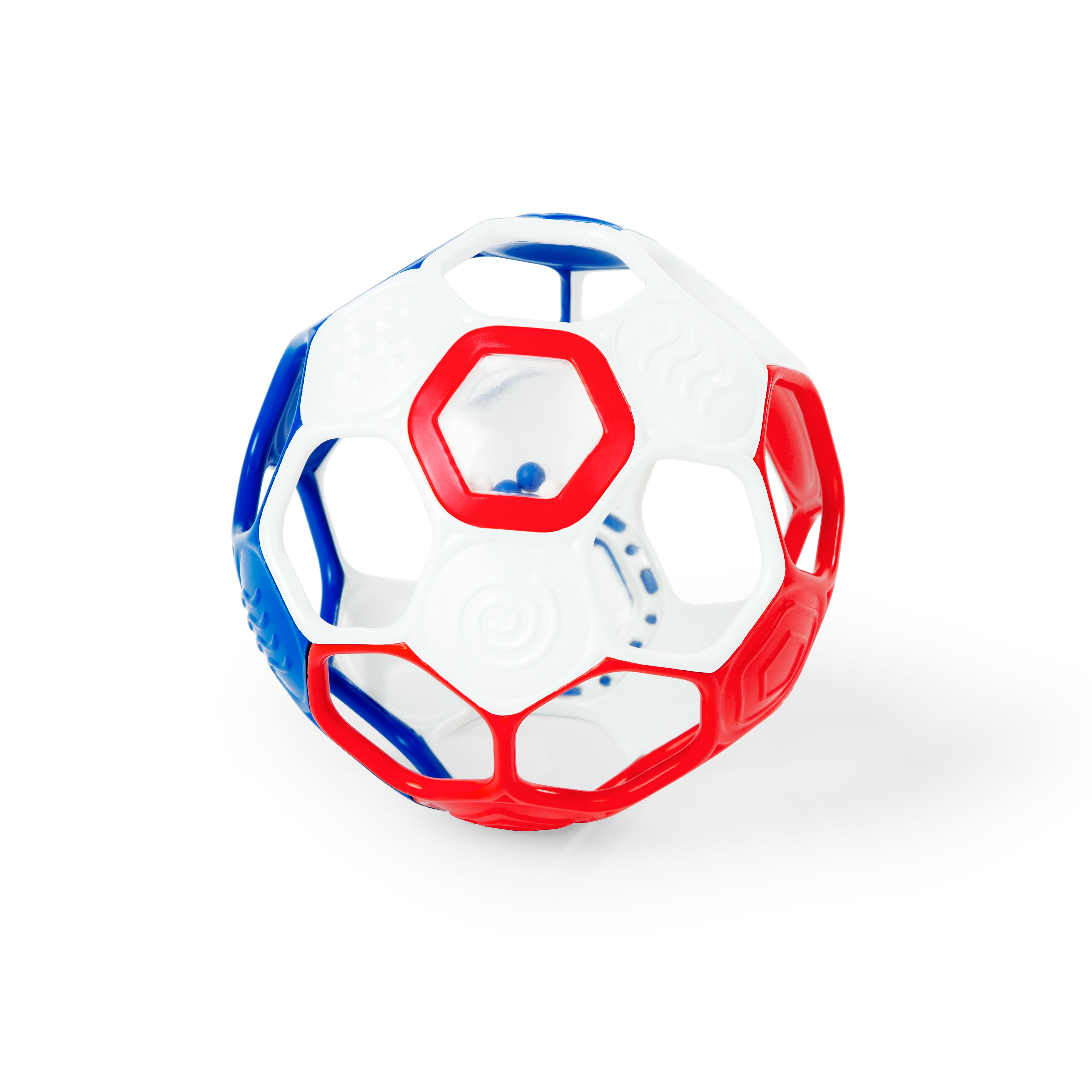 OBALL - Soccer Oball - fodbold (rød/hvid/blå) - (OB-16922)