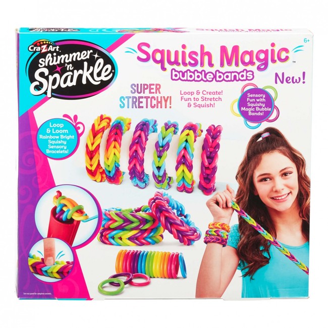 SHIMMER N SPARKLE - SQUISH MAGIC BUBBLE BANDS (17343)