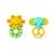 Bright Starts - OBALL - Character Oball Teether 2pk - (BS-16762) thumbnail-1