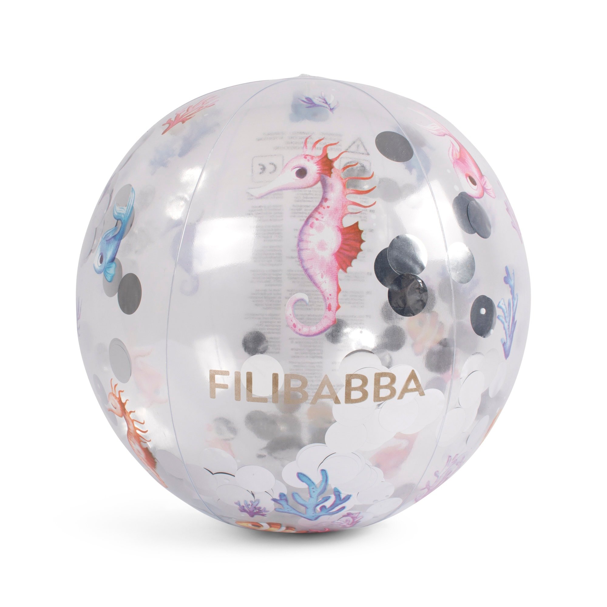 FILIBABBA - Beach ball Alfie - Rainbow Reef Confetti - (FI-03003) - Leker