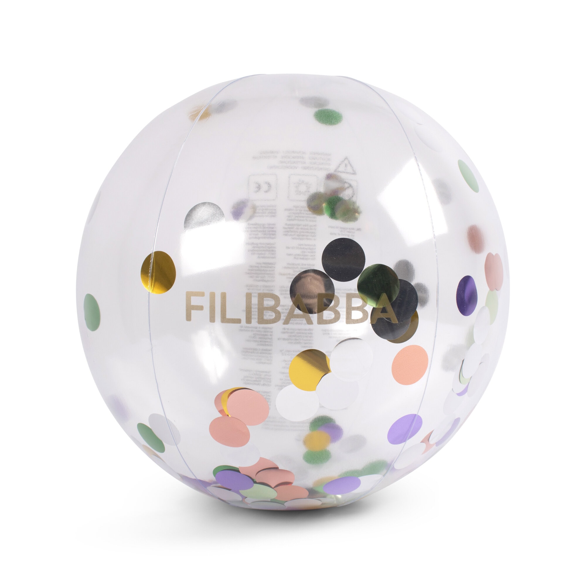 FILIBABBA - Beach ball Alfie - Rainbow Confetti - (FI-03014) - Leker