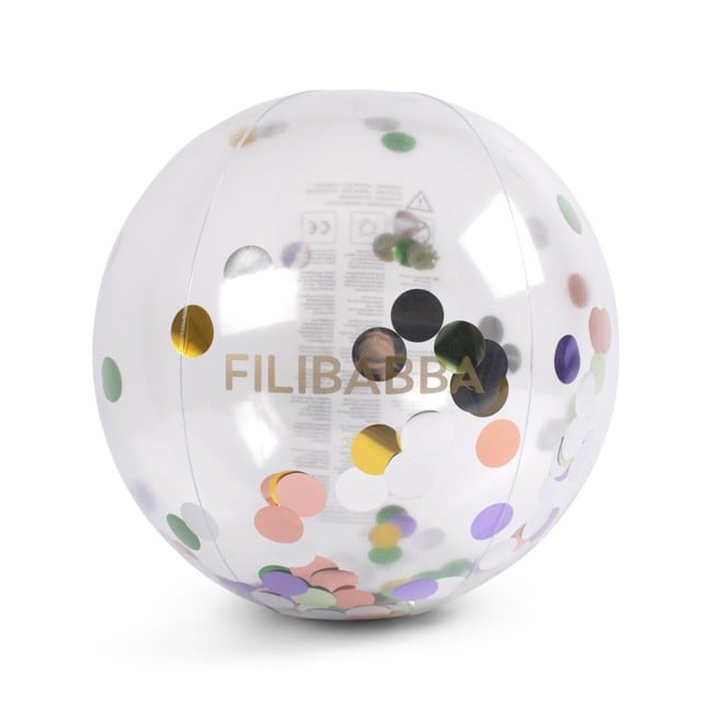FILIBABBA - Beach ball Alfie - Rainbow Confetti - (FI-03014)