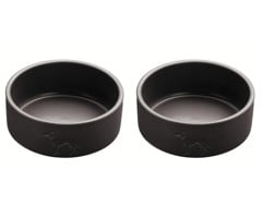 Hunter - 2 x Dogbowl ceramic Osby 1100 ml, anthracite