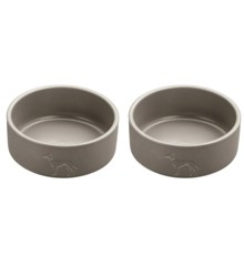 Hunter - 2 x Hundeskål Keramik Osby 1100 ml, taupe