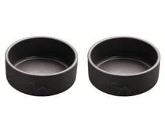 Hunter - 2 x Dog bowl ceramic Osby 1900 ml, anthracite