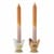 Bloomingville - Reem Candlestick, Brown, Stoneware (82058519) thumbnail-1