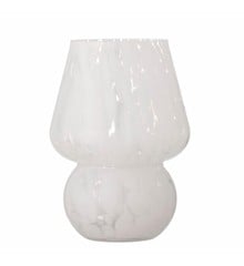 Bloomingville - Halim Vase, Hvid, Glas