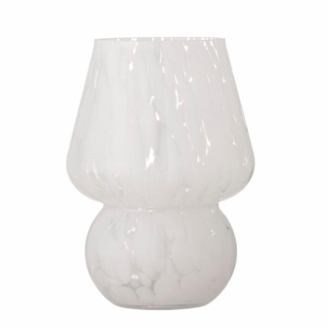 Bloomingville - Halim Vase, White, Glass (82060243)
