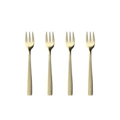 RAW - 4 pcs - Cakeforks - Champagne gold (14656)