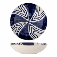 Bloomingville - Shama Serving Bowl, Blue, Stoneware (82060437)