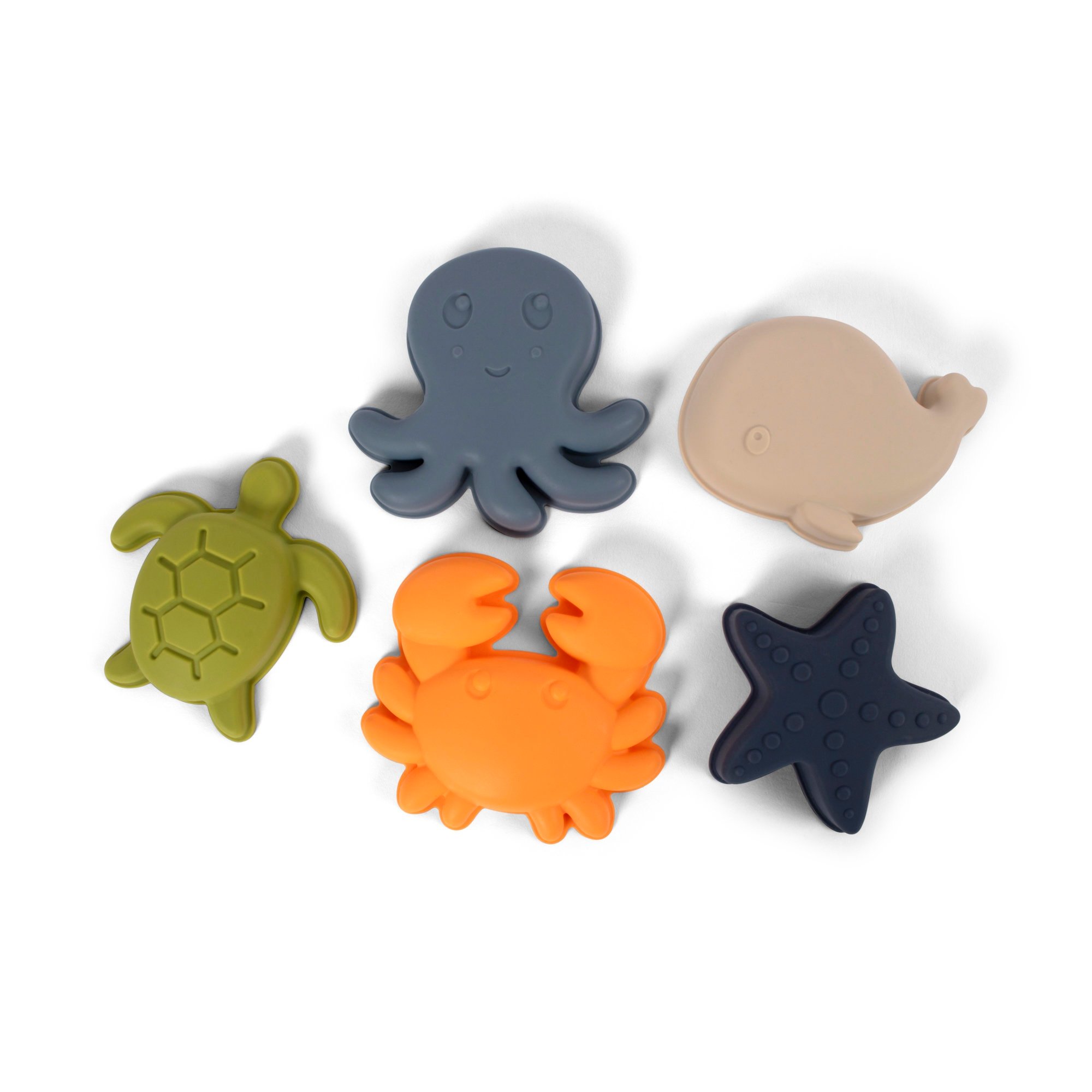 FILIBABBA - Silicone sand toys 5 pieces - Animals of the Sea - (FI-03088) - Leker