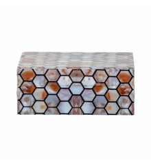 Creative Collection - Domino Box w/Lid, Brown, Resin (82068024)