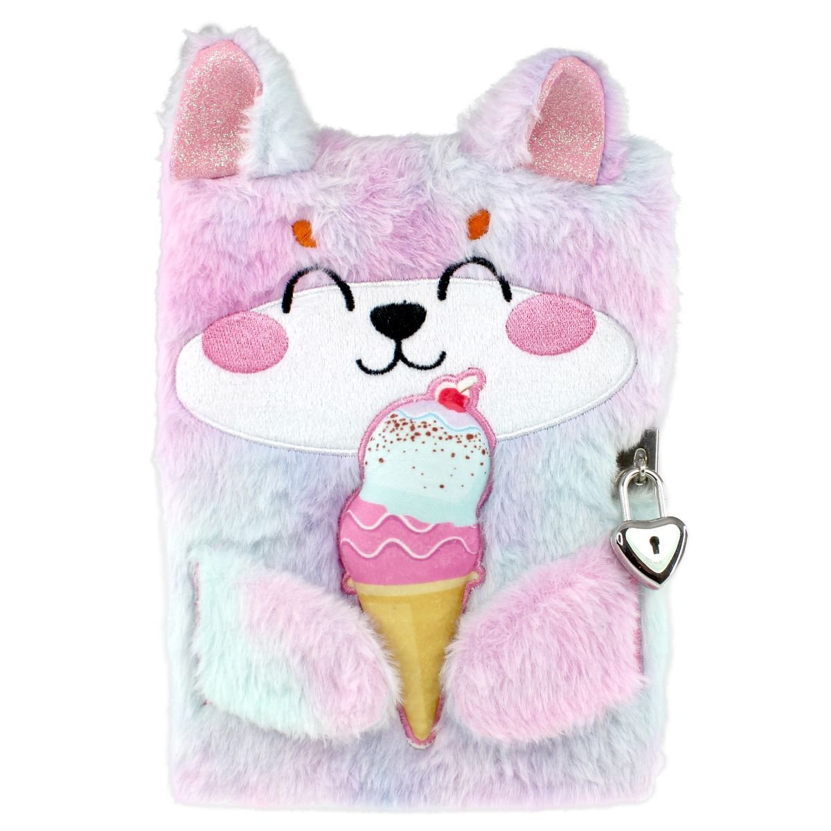 Tinka - Plush Diary - Cat w. ice cream (8-802153) - Leker