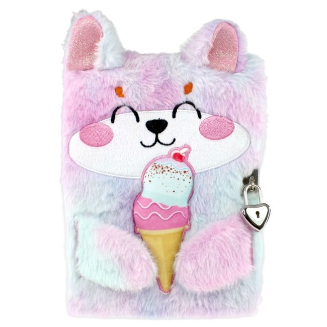Tinka - Plush Diary - Cat w. ice cream (8-802153)