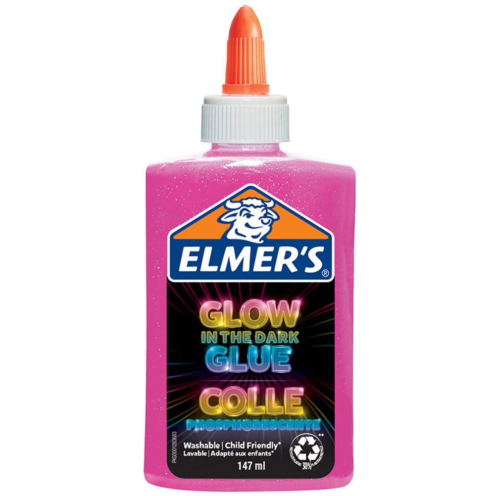 Elmer's - Glow-in-the-dark Liquid Glue - Pink (147 ml) (2162079)