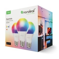 Nanoleaf - Essentials Matter Smart Ljuskälla E27 - 3PK