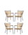 Cinas - Tuinstoelen Hard & Ellen - Aluminium/Teak - Antracit - Set met 4 stoelen. thumbnail-1