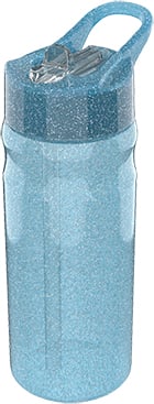 Lunch Buddies - Glitter Water Bottle (500ml) - Blue (088908716-21000312) - Leker
