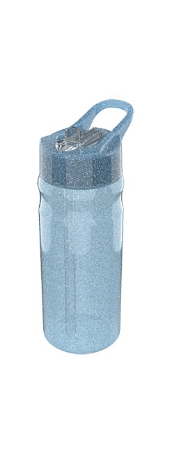Lunch Buddies - Glitter Water Bottle (500ml) - Blue (088908716-21000312)