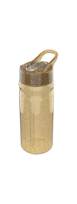 Lunch Buddie - Glitter Water Bottle (500ml) - Gold (088908716-21000332)