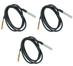 Shelly - 3x DS18B20  Temperature Sensor Addon 3m - Bundle