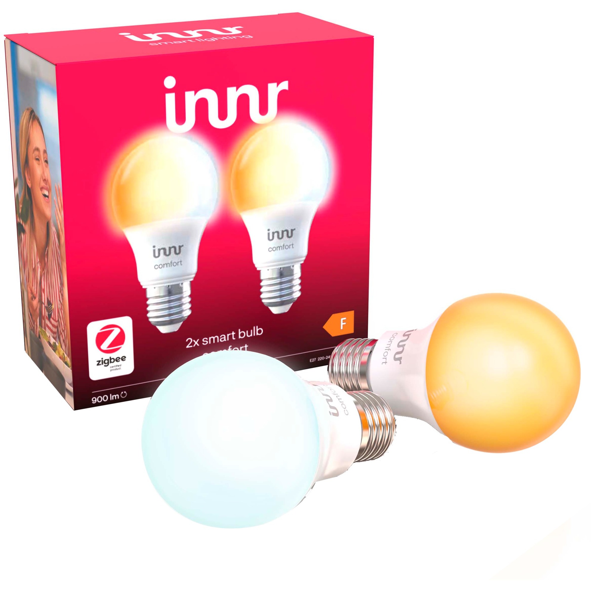 Innr - Smart Bulb E27 Comfort - 2-pakning- Zigbee - Elektronikk