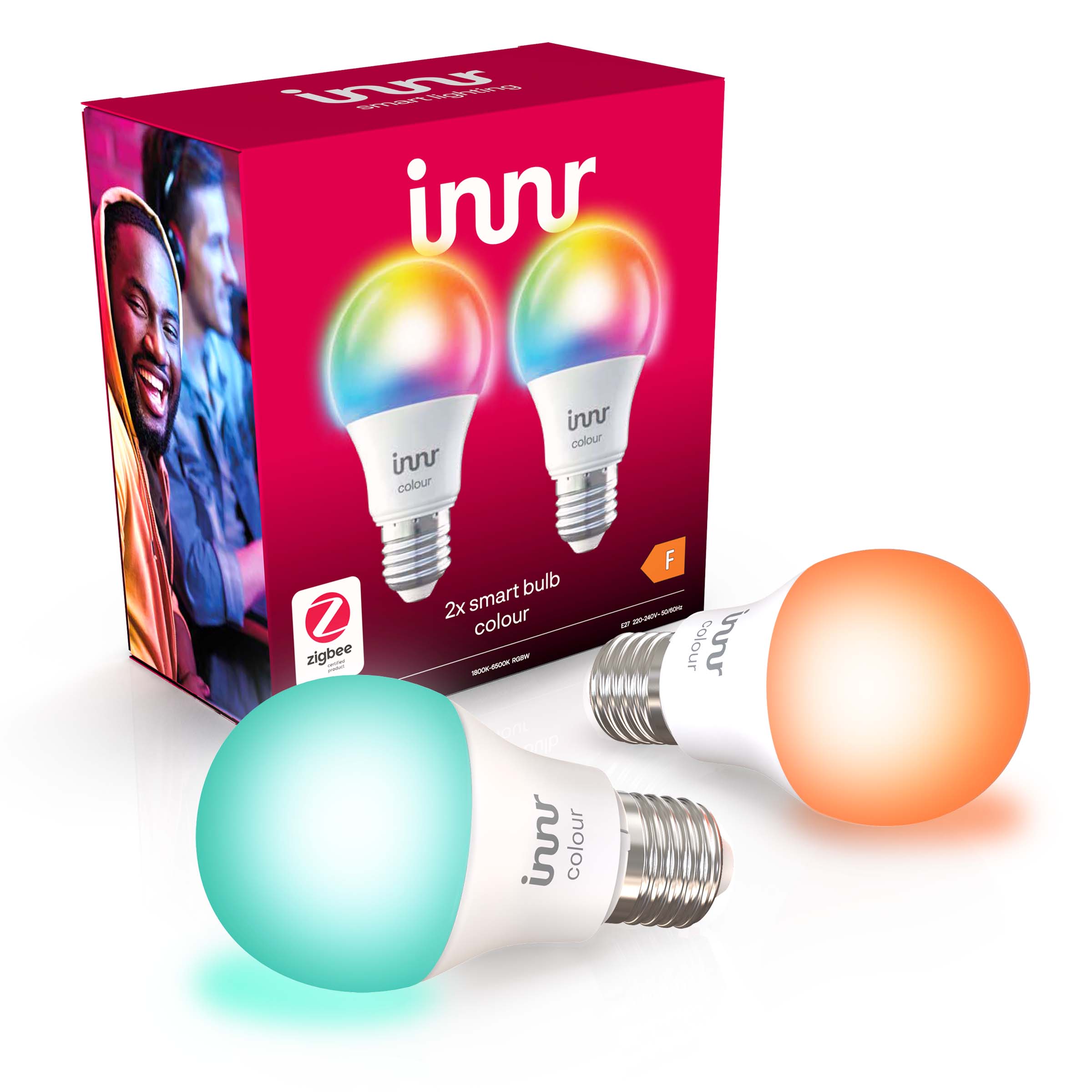 Innr - Smart Bulb E27 Color - 2-pakning- Zigbee - Elektronikk
