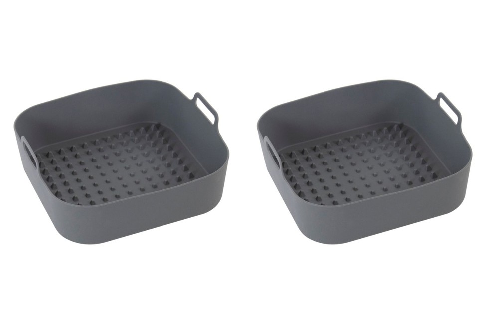 Scandinavian Collection - 2 x Airfryer silicone moulds, square Ø22cm