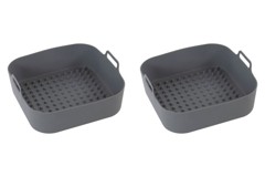 Scandinavian Collection - 2 x Airfryer silicone moulds, square Ø22cm