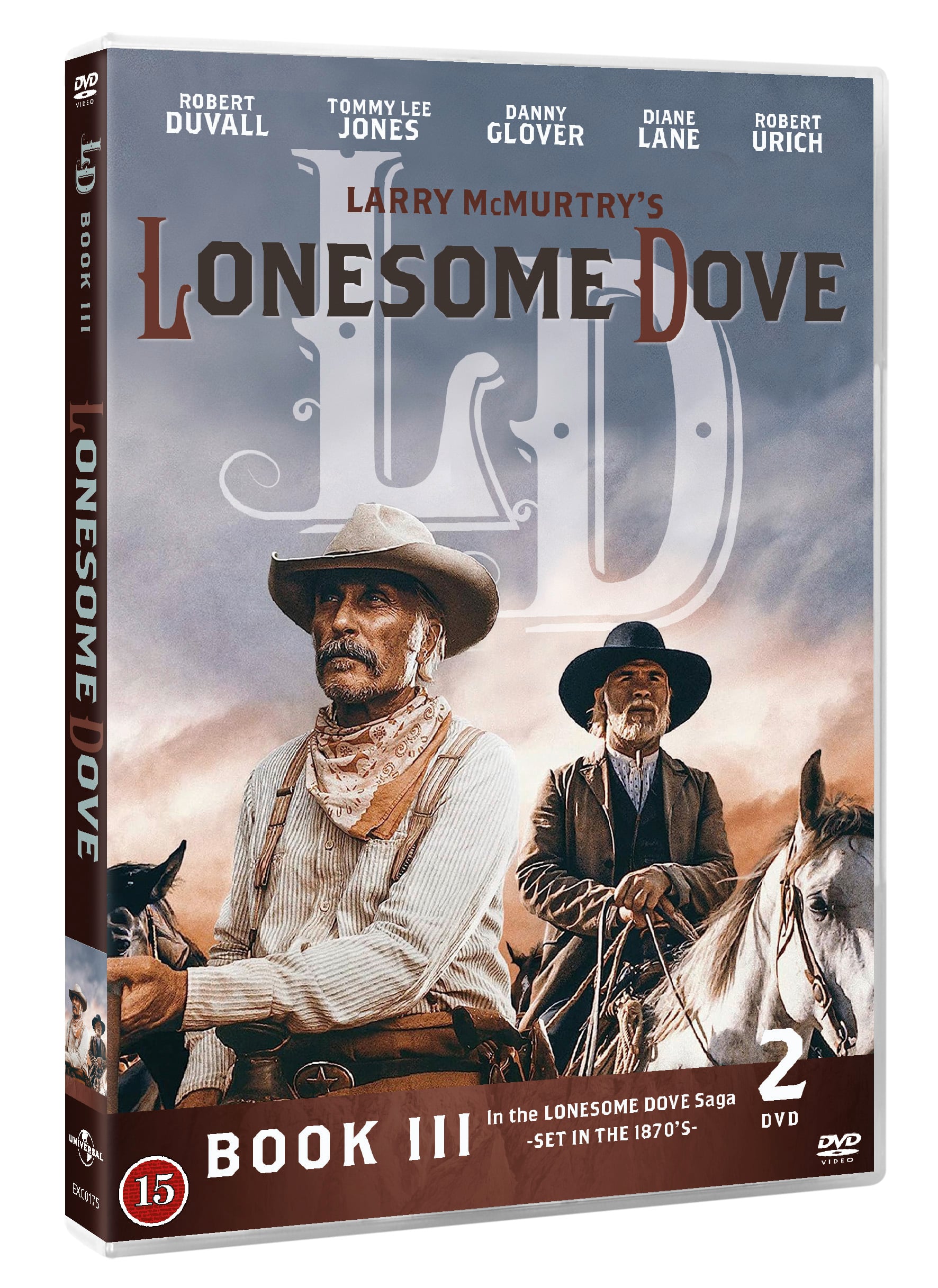 Vaarojen maa -  Lonesome dove (Mini series – 2 DVD box - book III) (Robert Duvall and Tommy Lee Jones)