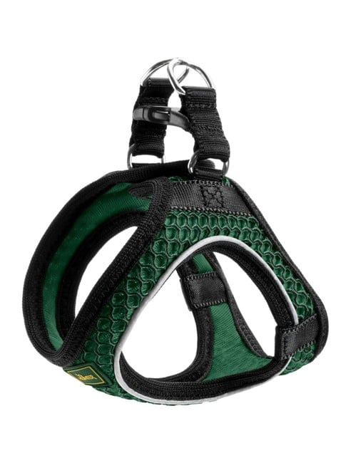 Hunter - Dog harness Hilo Comfort. XXS-XS, dark green - (401673969812)