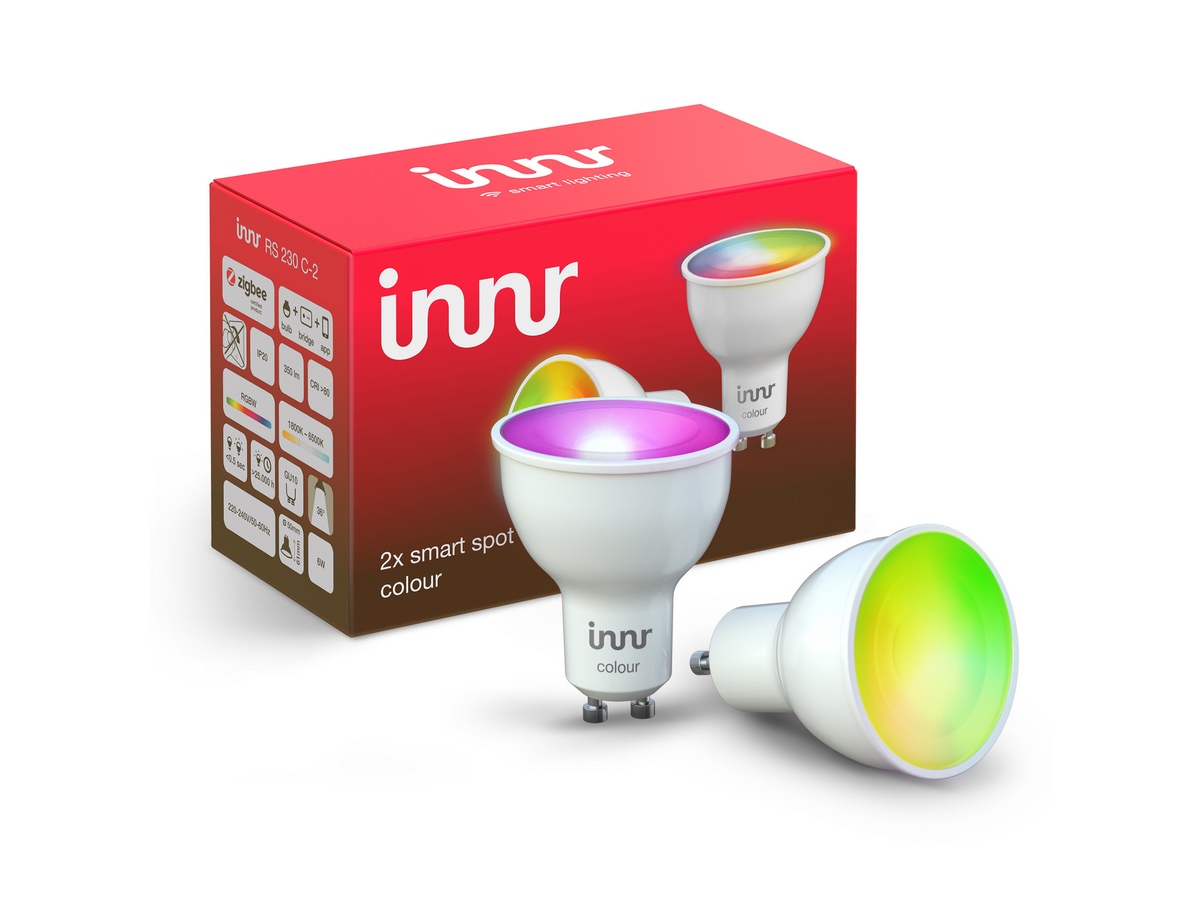 Innr - Smart Spot GU10 Color - 2-pakning- Zigbee