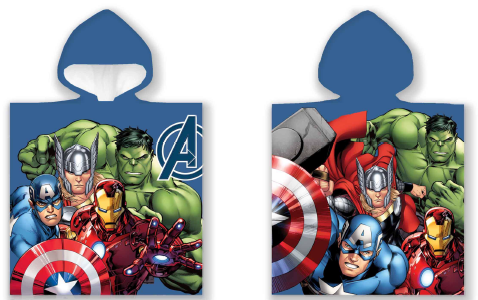 Poncho Håndklæde - 50 x 100 cm  -  Avengers