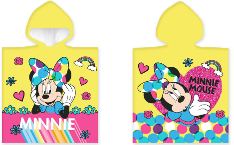 Poncho Towel - 50 x 100 cm– Minnie Mouse (110074) - Baby og barn
