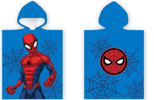 Poncho Towel - 50 x 100 cm– Spiderman (110076) - Baby og barn