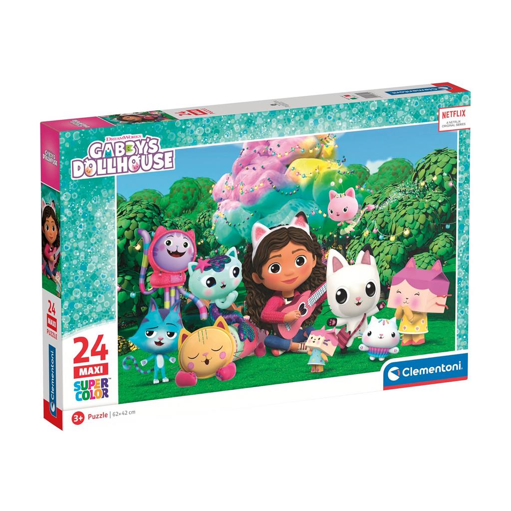 Clementoni - Gabby's Dollhouse Puzzle 24 Maxi pcs (28520) - Leker