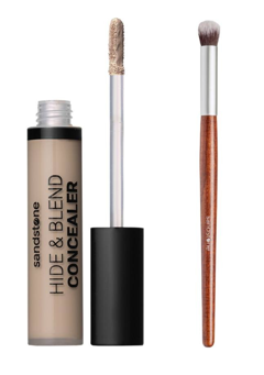 Sandstone - Hide & Blend Concealer N4 + Concealer Brush Vegan