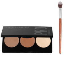 Sandstone - Contour Pallette + Contour/Highlighter Brush Vegan