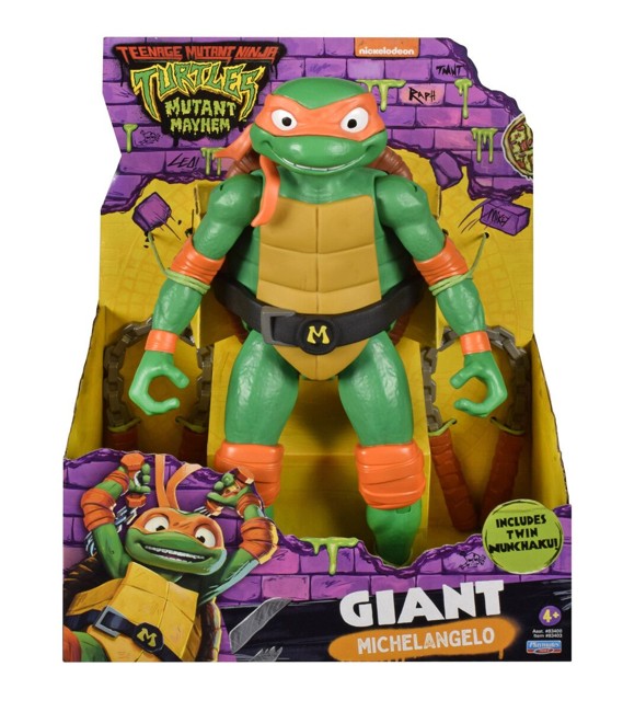 Turtles - Mutant Mayhem Giant Movie 30cm Figur - Michelangelo