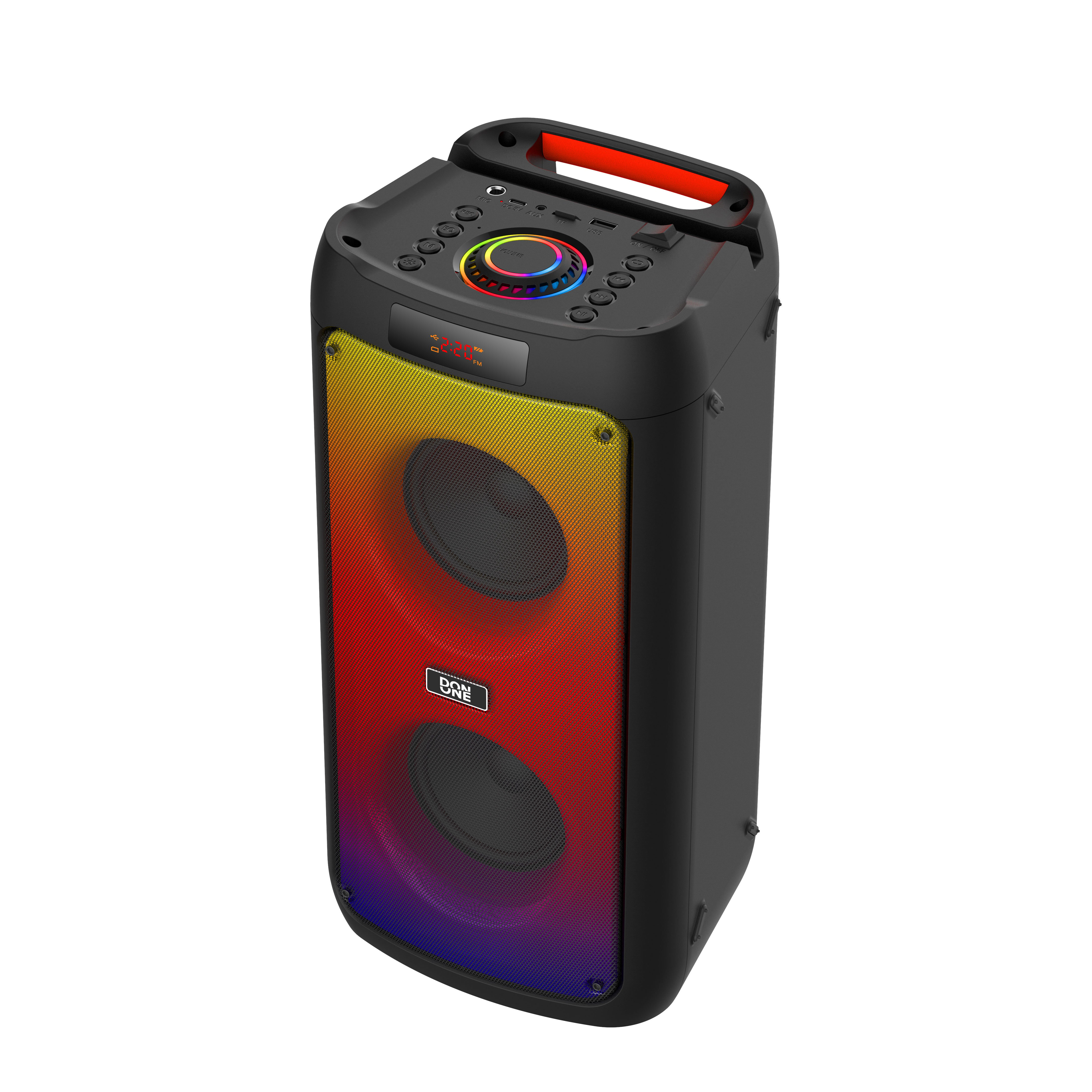 DON ONE - Party Speaker PS400 - Bluetooth festhøyttaler med LED RGB lys - Elektronikk