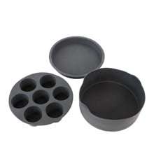 Scandinavian Collection - Airfryer silicone accessory set with 3 parts - Ø21cm