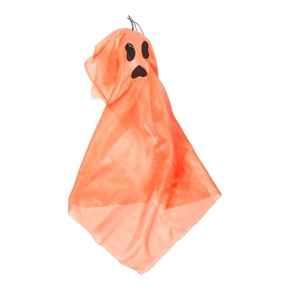 DGA - Halloween Decoration 50 cm - Orange ghost w. LED (7115057) - Leker