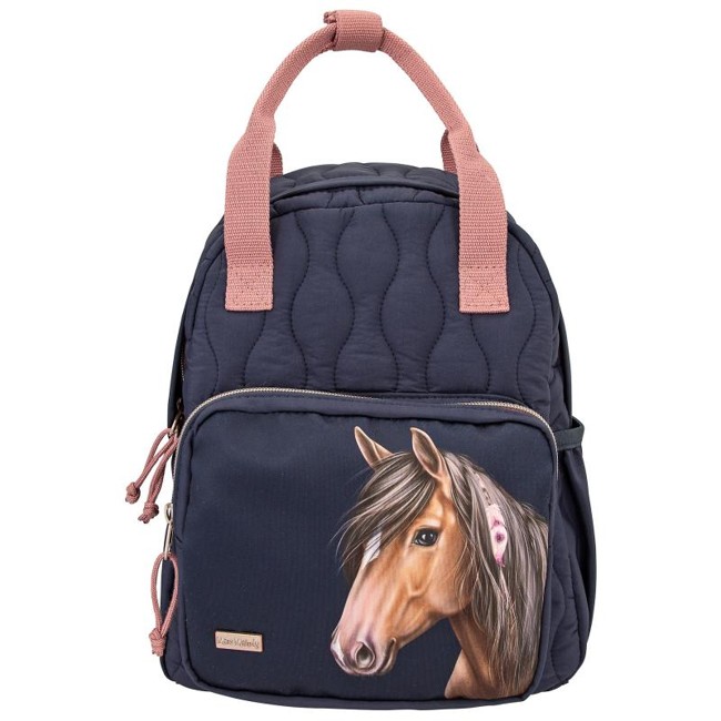 Miss Melody - Backpack with quilting NIGHT HORSES ( 0412512 )